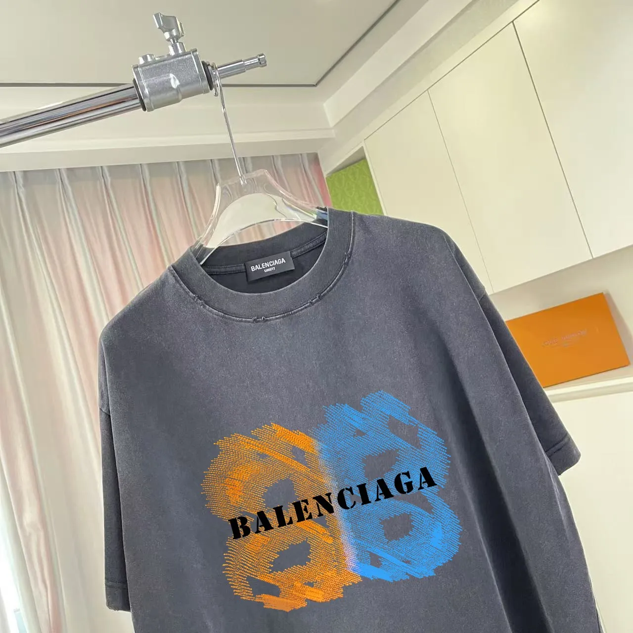 BALENCI*GA 2025 New Arrival logo 320g T Same Style Size：S M L XL XXL ：Black Gray Red Black